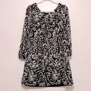 Maje Paris patterned swing tunic dress lined US small or sz 8